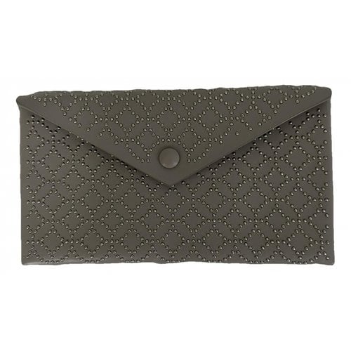Pre-owned Alaïa Leather Handbag In Grey
