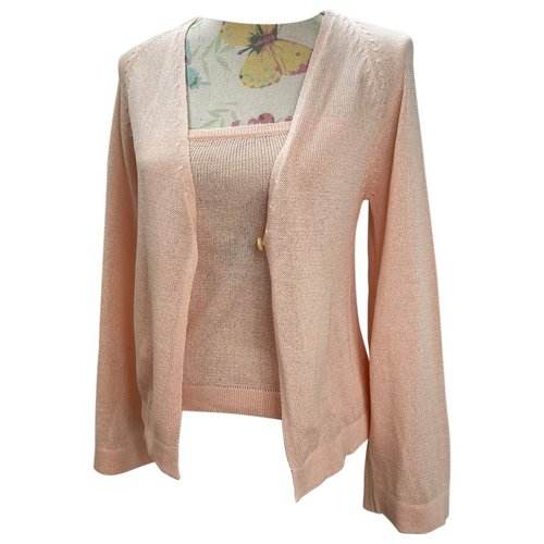 Pre-owned Del Carlo Cardigan In Pink