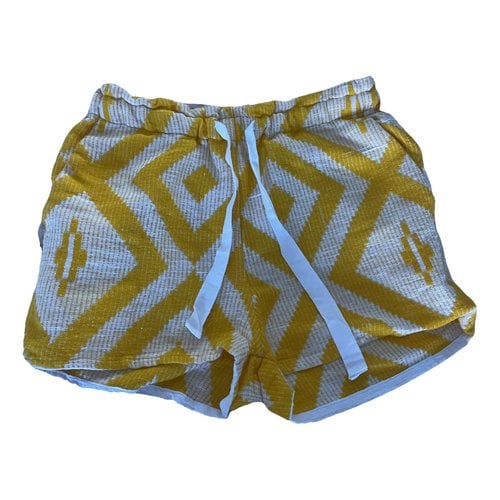 Pre-owned Lemlem Mini Short In Yellow