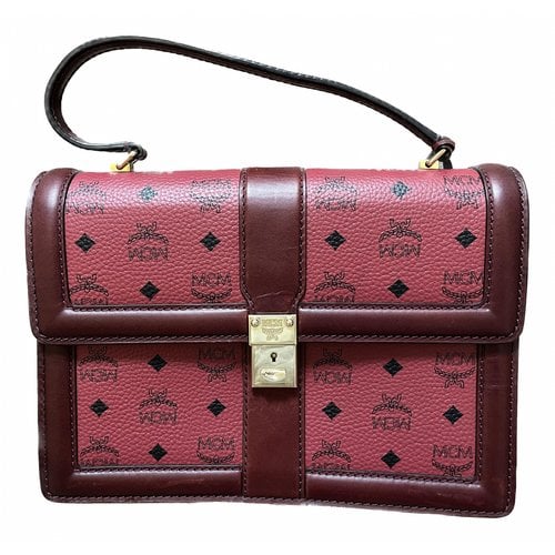 Pre-owned Mcm Leather Handbag In Red