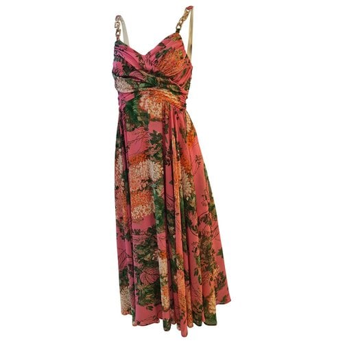 Pre-owned Pinko Maxi Dress In Pink