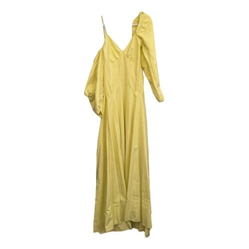 Pre-owned Rosie Assoulin Maxi Dress In Yellow