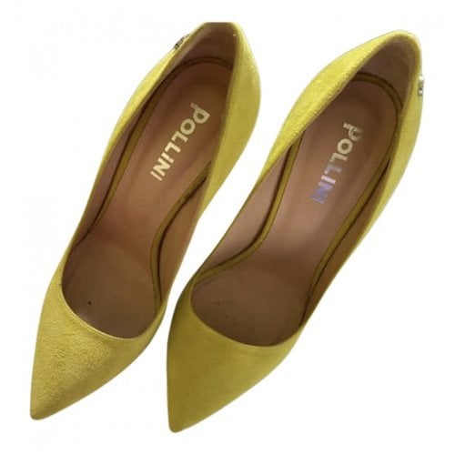 Pre-owned Pollini Heels In Yellow