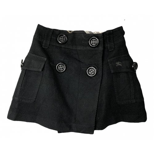 Pre-owned Burberry Mini Skirt In Black