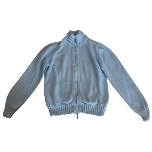 Pre-owned Malo Cardigan In Turquoise