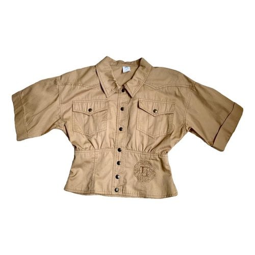 Pre-owned Fendi Blouse In Camel