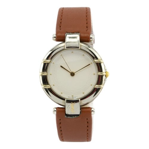 Pre-owned Saint Laurent Watch In White
