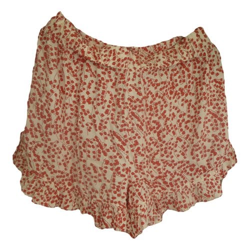 Pre-owned Ganni Shorts In Red