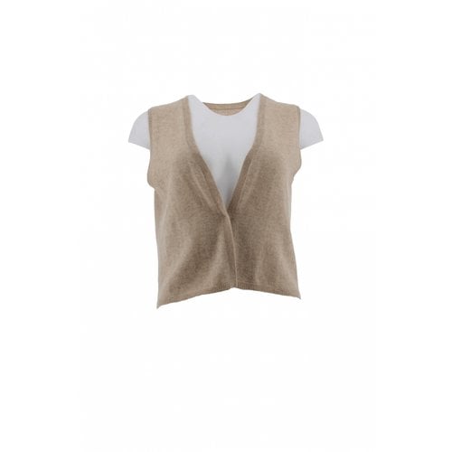 Pre-owned Zadig & Voltaire Cashmere Cardigan In Camel