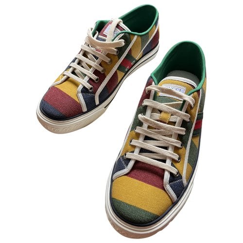 Pre-owned Gucci Tennis 1977 Cloth Low Trainers In Multicolour