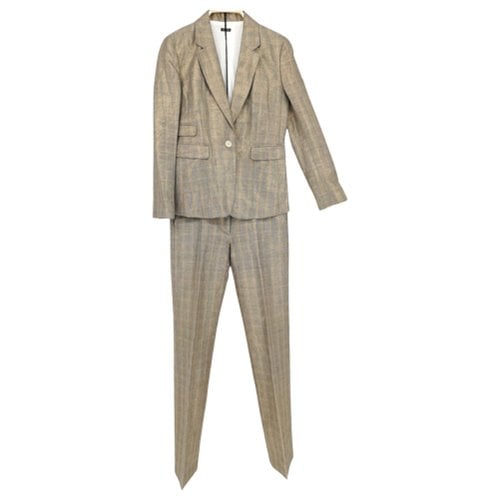 Pre-owned Joseph Linen Suit Jacket In Gold