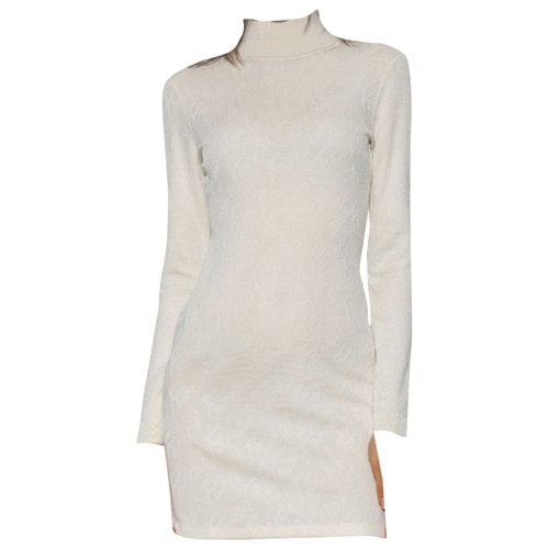 Pre-owned Fendi Mid-length Dress In White