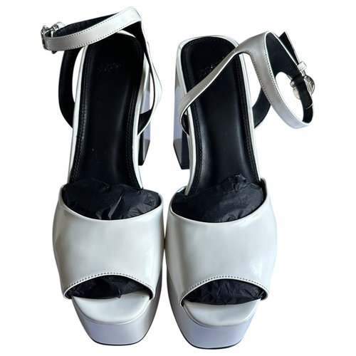 Pre-owned Coperni Leather Heels In White