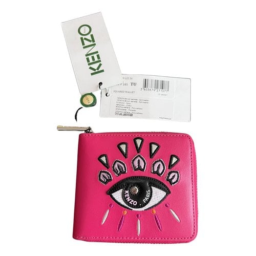 Pre-owned Kenzo Leather Wallet In Pink