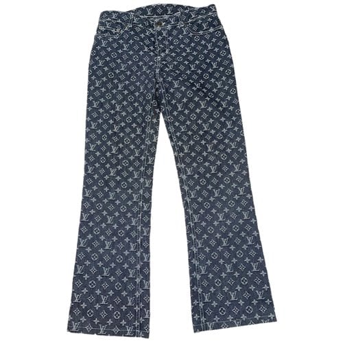 Pre-owned Louis Vuitton Straight Jeans In Blue