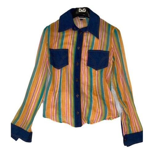 Pre-owned D&g Blouse In Multicolour