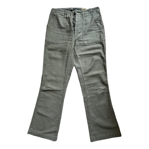 Pre-owned R13 Trousers In Khaki