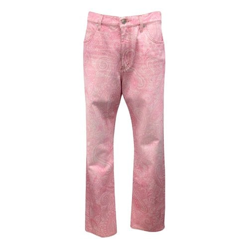 Pre-owned Etro Jeans In Pink
