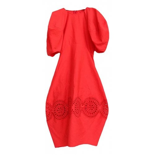 Pre-owned Stella Mccartney Linen Mid-length Dress In Red