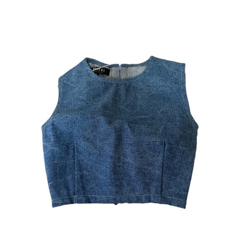 Pre-owned Mochi Blouse In Blue