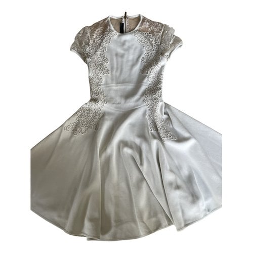 Pre-owned Elie Saab Mid-length Dress In White