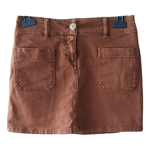 Pre-owned Chanel Mini Skirt In Brown