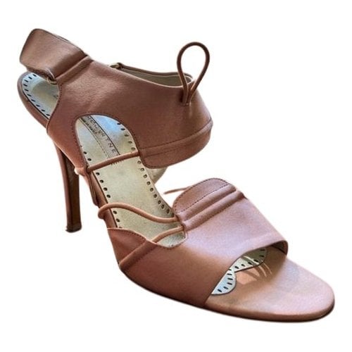 Pre-owned Stella Mccartney Cloth Heels In Pink
