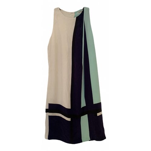 Pre-owned Whistles Silk Mid-length Dress In Multicolour