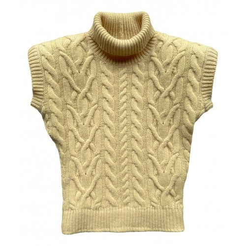 Pre-owned Attico Wool Jumper In Yellow