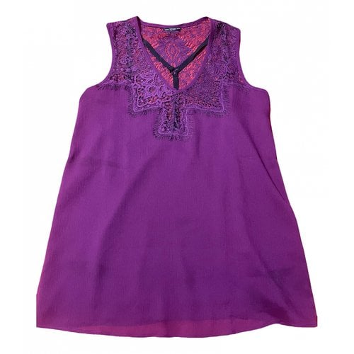 Pre-owned Guess Blouse In Purple