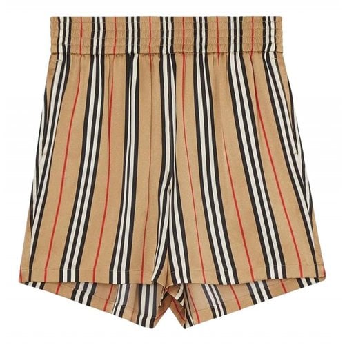 Pre-owned Burberry Silk Shorts In Multicolour