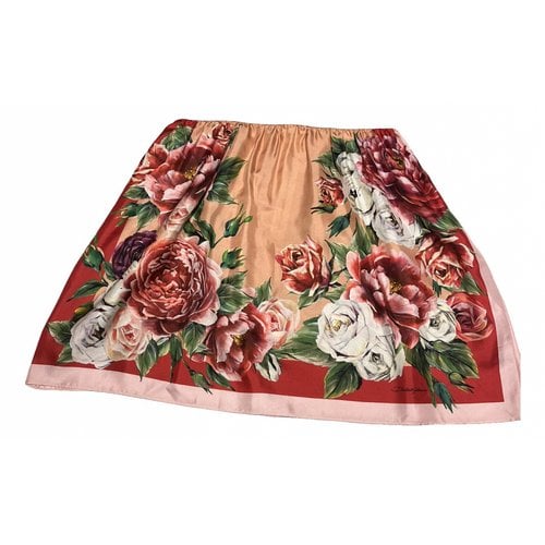 Pre-owned Dolce & Gabbana Silk Mini Skirt In Other