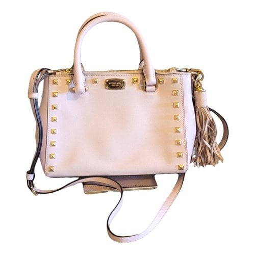 Pre-owned Michael Kors Leather Crossbody Bag In Pink