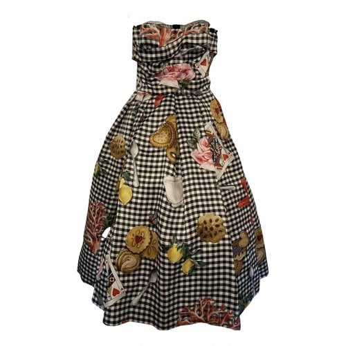Pre-owned Dolce & Gabbana Silk Mid-length Dress In Multicolour