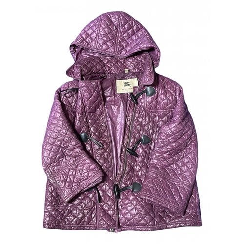 Pre-owned Burberry Jacket In Purple