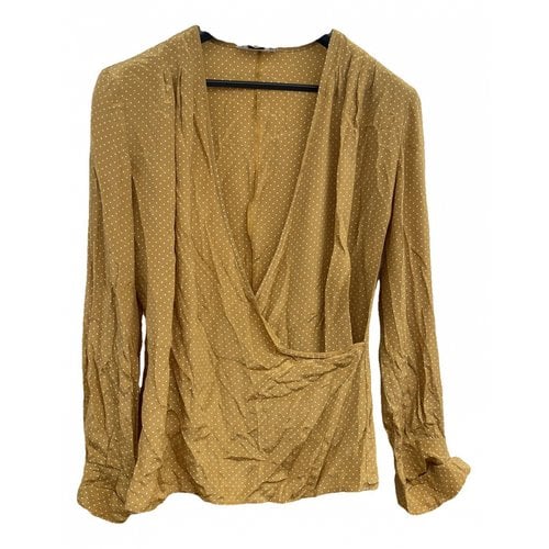 Pre-owned Valentino Silk Shirt In Camel