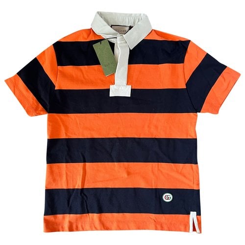Pre-owned Gucci Polo Shirt In Orange