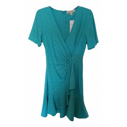 Pre-owned Michael Kors Mid-length Dress In Turquoise