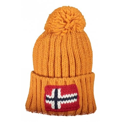 Pre-owned Napapijri Wool Hat In Orange