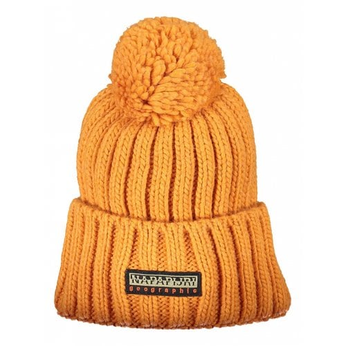 Pre-owned Napapijri Wool Hat In Orange