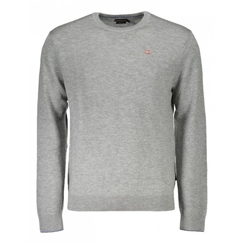 Pre-owned Napapijri Wool Sweatshirt In Grey