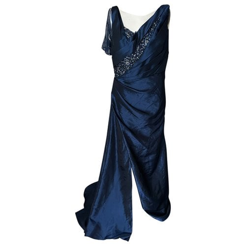 Pre-owned Basix Maxi Dress In Blue