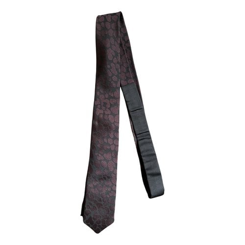 Pre-owned Burberry Silk Tie In Black
