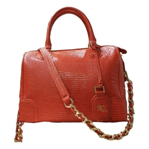 Pre-owned Alice And Olivia Leather Handbag In Red