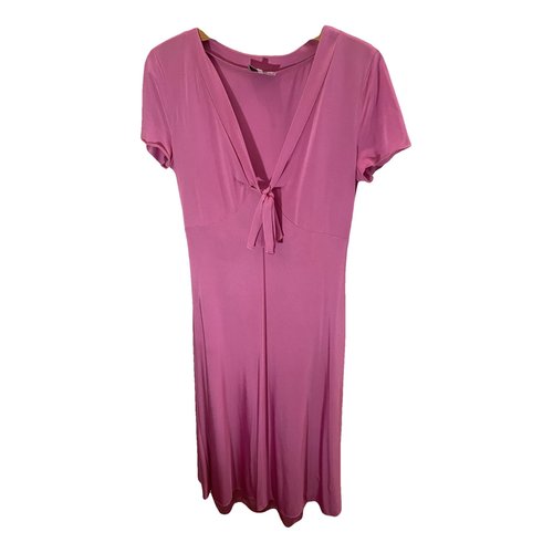 Pre-owned La Perla Silk Mid-length Dress In Pink