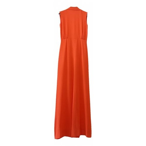 Pre-owned Celine Silk Jumpsuit In Orange