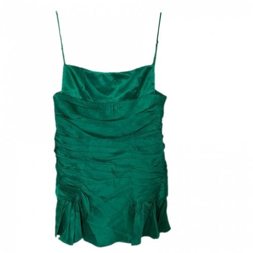 Pre-owned Bardot Mini Dress In Green
