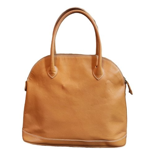 Pre-owned Etro Leather Tote In Camel