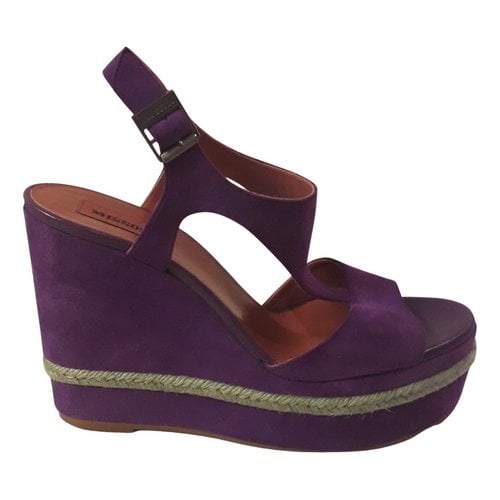 Pre-owned Missoni Sandals In Purple