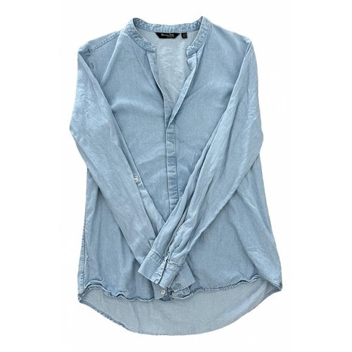 Pre-owned Massimo Dutti Blouse In Blue
